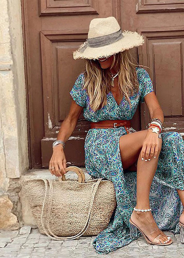 Karlijn™ - Maxi Ibiza Jurk - Inclusief riem