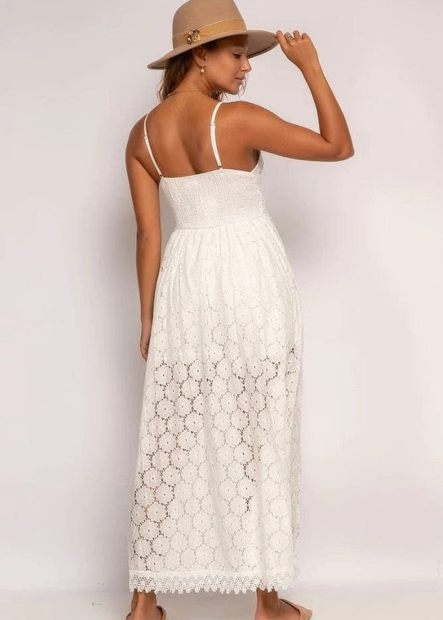Nina™ Chique Witte Ibiza Jurk