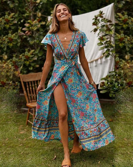 Veronica™ - Maxi Jurk Met Hoge Split