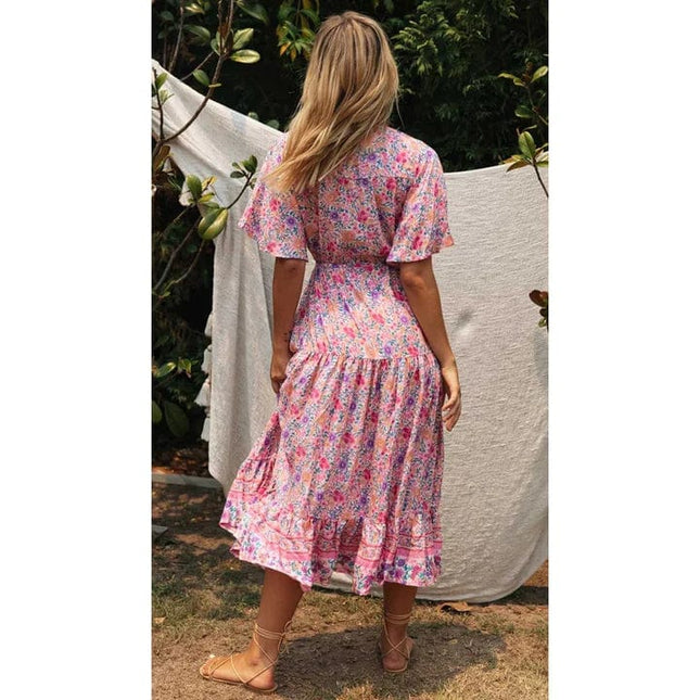 Juul™ Landelijke Ibiza Style Jurk Lang