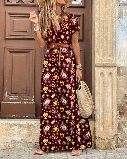Marith™ - Maxi Ibiza Jurk - Inclusief riem