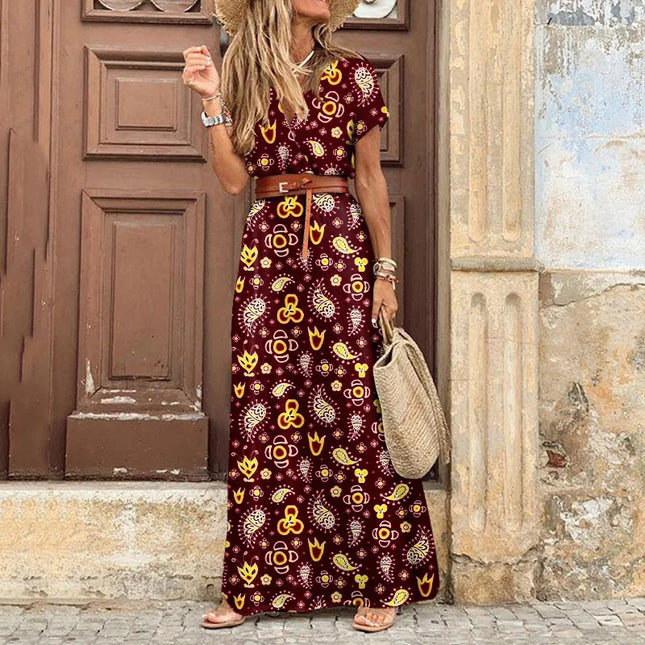 Marith™ - Maxi Ibiza Jurk - Inclusief riem