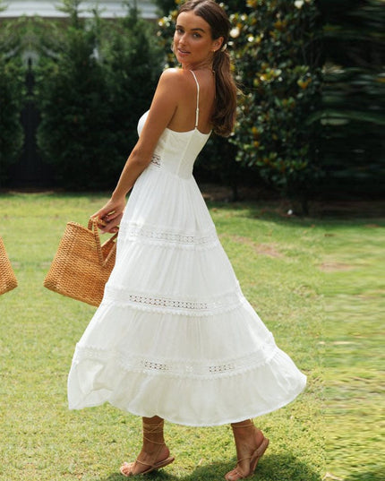Sophie™ - Witte Maxi Strandjurk