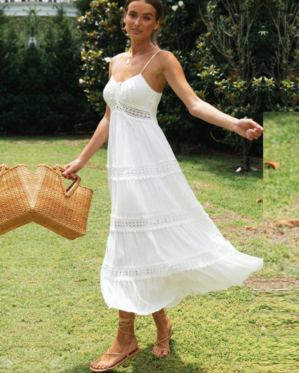 Sophie™ - Witte Maxi Strandjurk